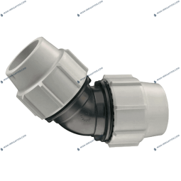 Raccord PLASSON Coude 45° 40mm à 90mm - 7460