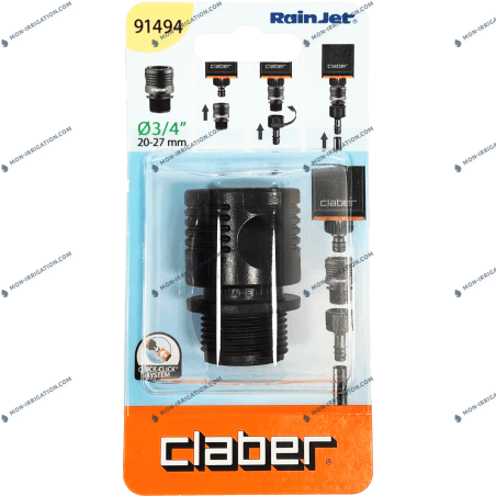 Raccord rapide CLABER Fileté 3/4"