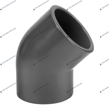 Coude PVC a 45 degres - PN16