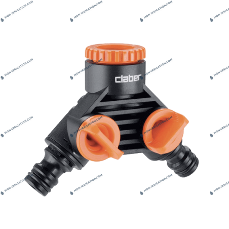 Distributeur d'arrosage en Y ( Nourrice ) 2 voies