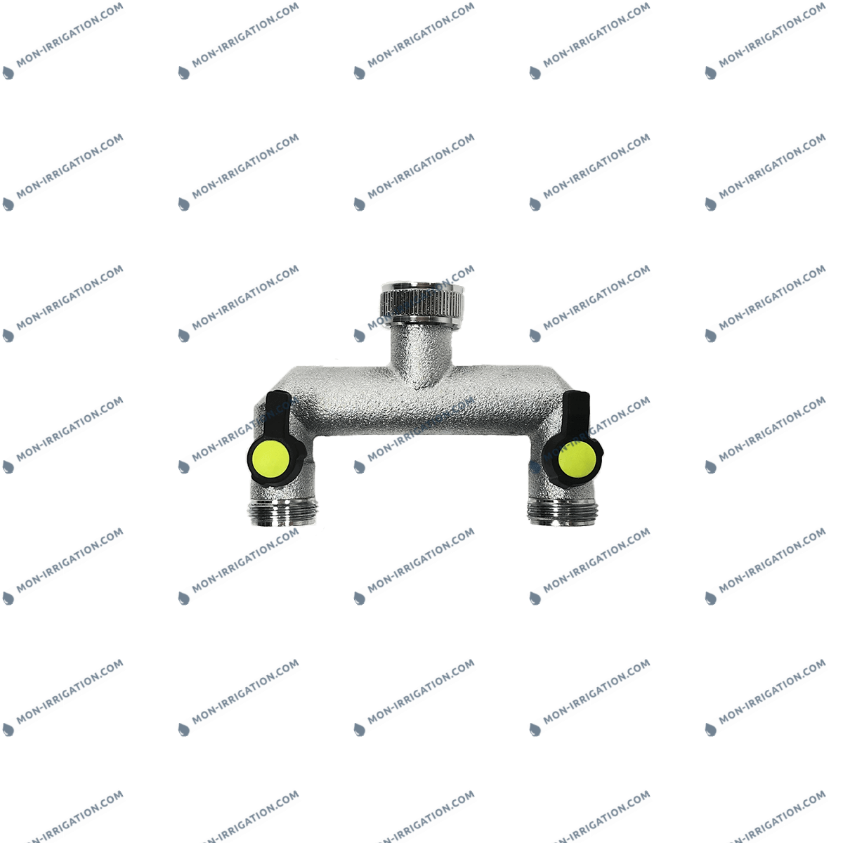 Robinet derivation 2 voies en laiton 3/4"