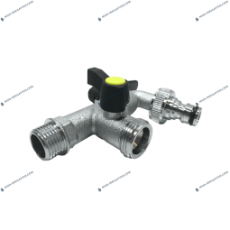 Robinet laiton avec derivation filetee 3/4