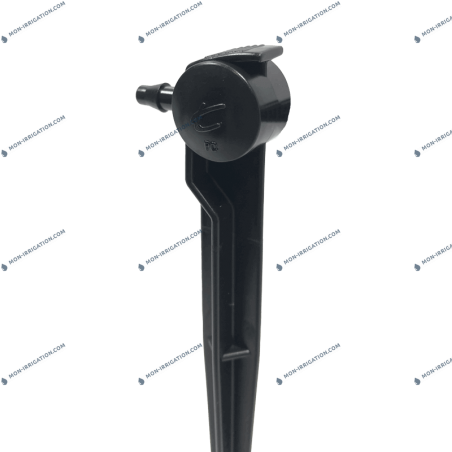 Goutteur autorégulant sur pic plastique 4L/h DELTA DRIP SPIKE NOIR