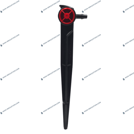 Goutteur autorégulant sur pic plastique 2L/h DELTA DRIP SPIKE ROUGE