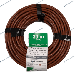 Tuyau goutte à goutte Micro-Line avec goutteurs intégrés 6mm
