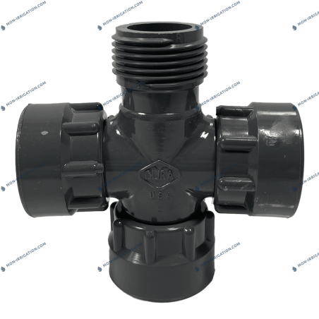 Croix taraudé/fileté 1" DURA