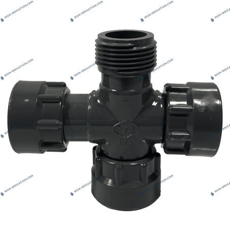 Croix taraudé/fileté 1" DURA