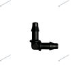 Coude 4x6 pour tubing de goutte à goutte