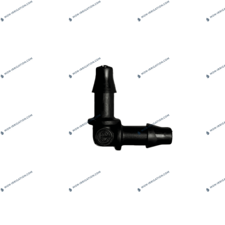 Coude 4x6 pour tubing de goutte à goutte