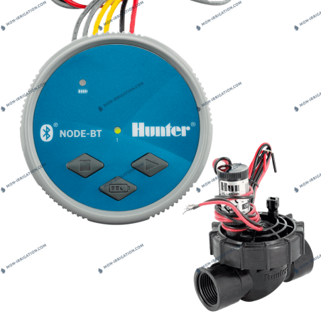 Programmateur à pile NODE BT 1 voie avec électrovanne HUNTER