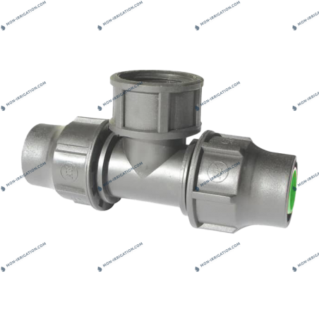 Raccord Té taraudé 3/4 à bague LOCK