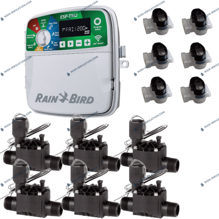 Kit programmateur Rain bird TM2 6 voies