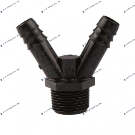 Y fileté 16mm - fileté 3/4"