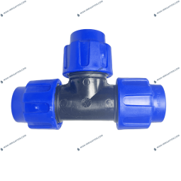 Té a compression pour tube PE 16mm à 90mm