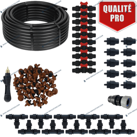 Kit goutte à goutte professionel 50 goutteurs / vannettes