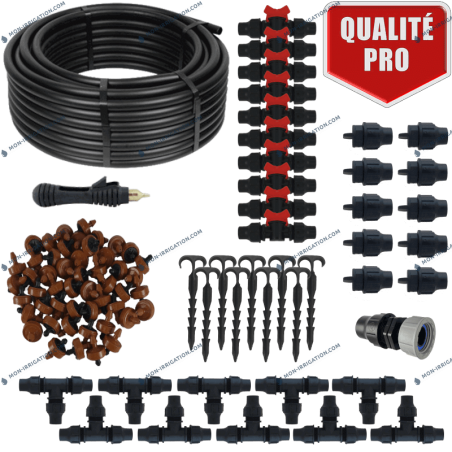 Kit goutte à goutte Professionnel 50 goutteurs / vannettes / crampons