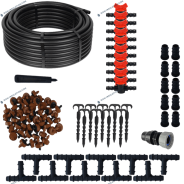 Kit arrosage goutte à goutte 50 goutteurs / vannettes / crampons