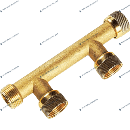 Clarinette taraudée 1" LAITON 2 vannes