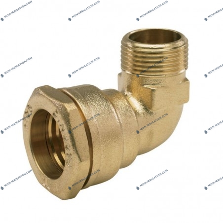 Coude à compression fileté laiton