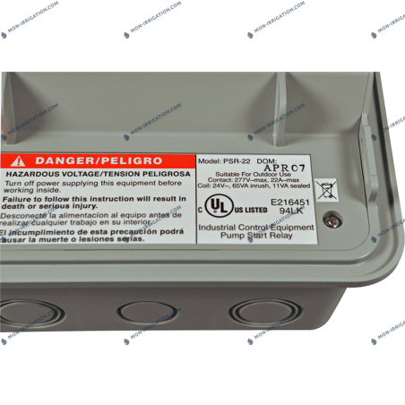 Coffret démarrage de pompe / programmateur 24V HUNTER PSR-22