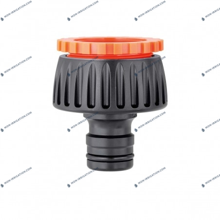 Raccord Rapide Avec Robinet D'arrêt Mivos - 3/4 (20 Mm), Pour Tuyau D'arrosage, Régulation Débit