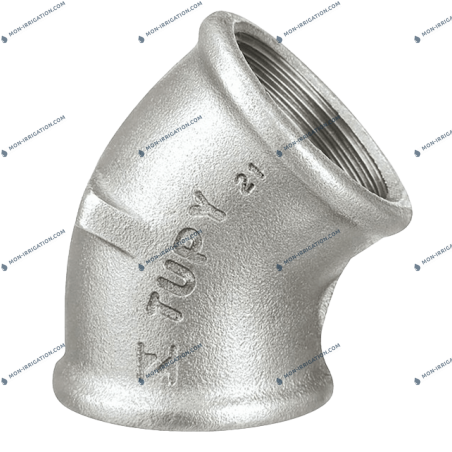 Coude 45° fonte galvanisée