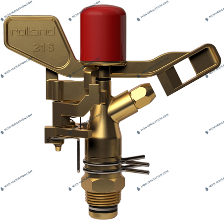 Arroseur à batteur bronze ROLLAND 21 secteur