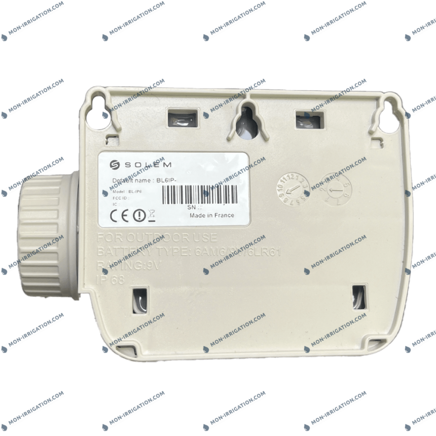 Programmateur d'arrosage à pile BL-IP| SOLEM verso