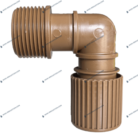 Coude fileté 3/4" IN-EZY pour tuyaux de goutte à goutte 16mm