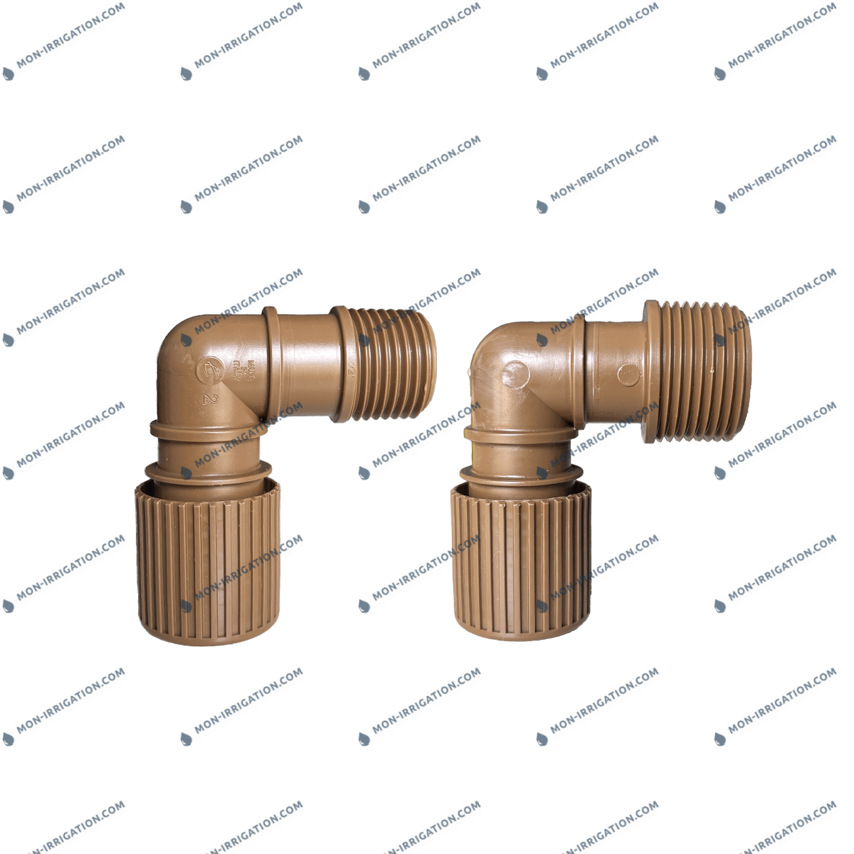 Coude fileté IN-EZY pour tuyaux de goutte à goutte 16mm