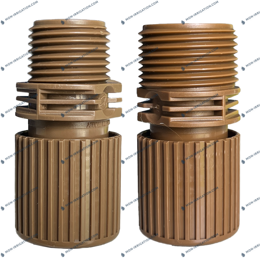 Jonction filetée IN-EZY pour tuyaux de goutte à goutte 16mm