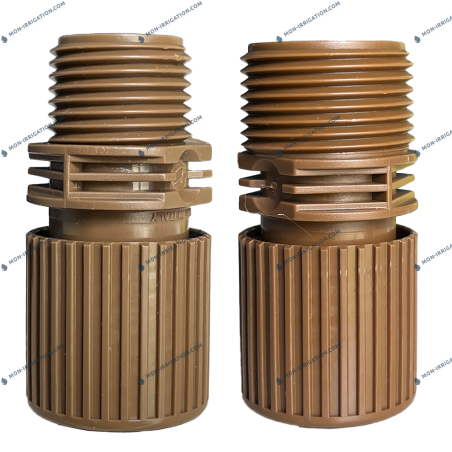 Jonction filetée IN-EZY pour tuyaux de goutte à goutte 16mm