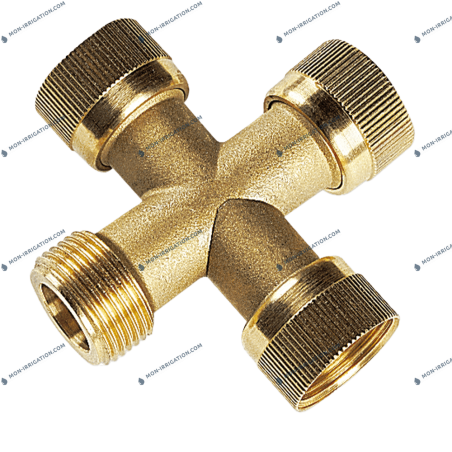 Croix laiton taraudé/fileté 1"