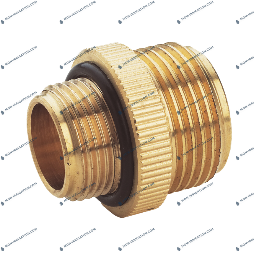 Mamelon réduit laiton 1" x 3/4" avec joint 3/4"