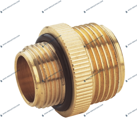 Mamelon réduit laiton 1" x 3/4" avec joint 3/4"