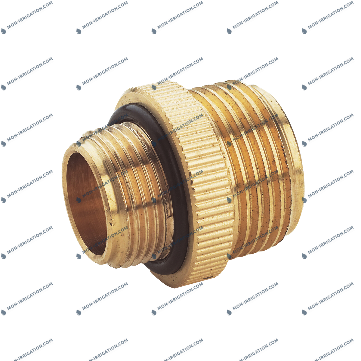 Mamelon réduit laiton 1" x 3/4" avec joint 3/4"