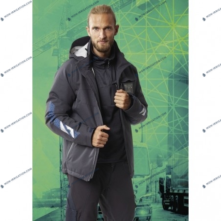 Veste grand froid de travail mixte homme - femme ACCELERATE noire