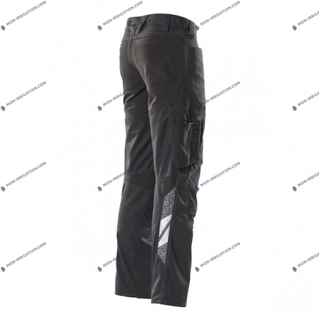 Pantalon grand froid de travail mixte homme - femme ACCELERATE noire