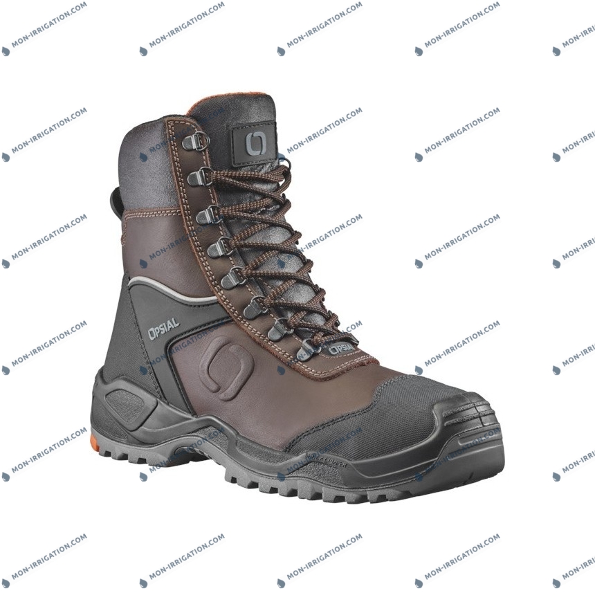 Chaussures de sécurité hautes mixte  homme - femme STEP RIDGE marron S3