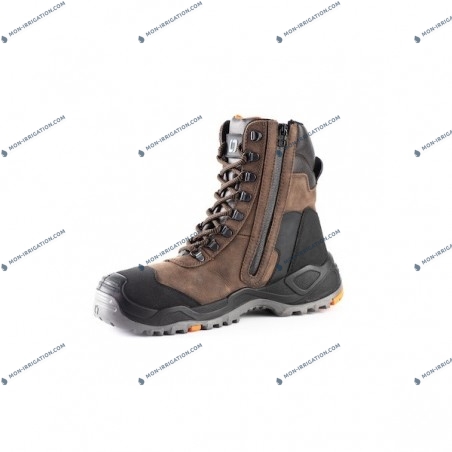 Chaussures de sécurité hautes mixte  homme - femme STEP RIDGE marron S3