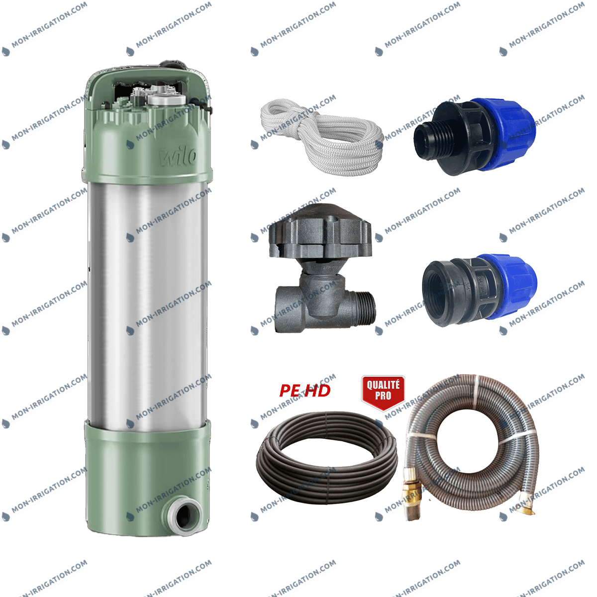 Kit de départ pompe de puit Wilo FIRST 304 SE