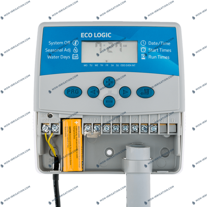 Programmateur d'arrosage ECO LOGIC ouvert