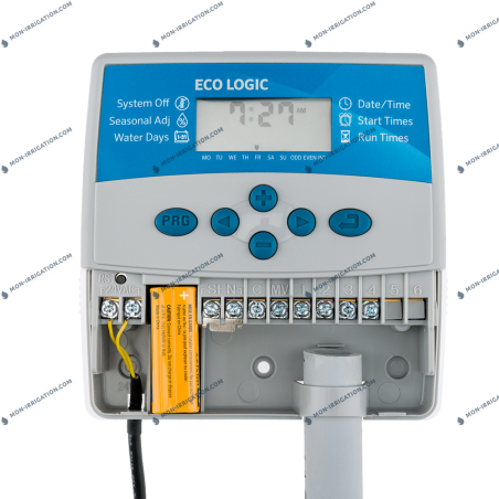 Programmateur d'arrosage ECO LOGIC ouvert