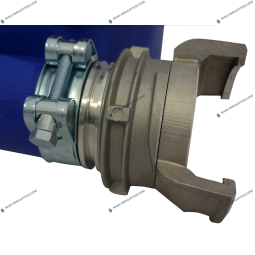 Tuyau PLAT Diametre 75 avec raccords symetrique et colliers tourillons