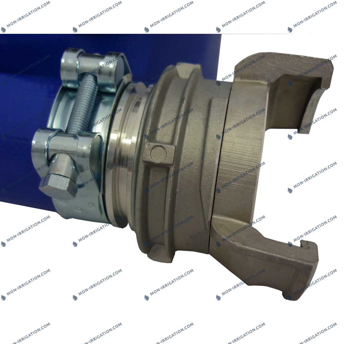 Tuyau PLAT 7 bar D102mm avec raccords symétrique DN100