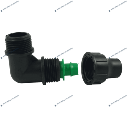Raccord LOCK coude / filete pour polyethylene