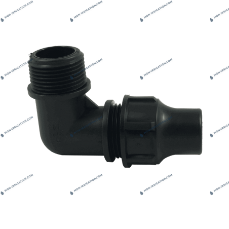 Raccord LOCK coude / filete pour polyethylene