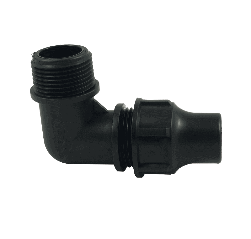 Duokon Raccord d'irrigation Goutte à Goutte de Jardin de connecteur d'eau Droit 10 pièces pour l'irrigation horticole de Tuyau PE de 16 mm 