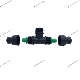Raccord Te filete 3/4 a bague LOCK