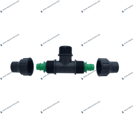 Raccord Te filete 3/4 a bague LOCK